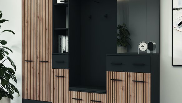 Модульная прихожая Амбре Мир Мебели