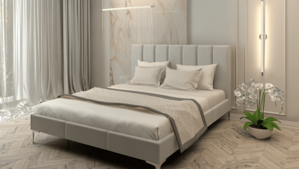 Ліжко м'яке двоспальне Лев Неаполь 2