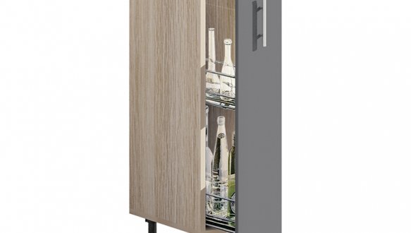 Тумба нижня Н15.82 бут. Хай-Тек глянець перламутр