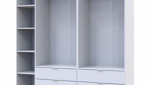 Шкаф Дорос Гелар белый 5 дверной 193,7 см 3