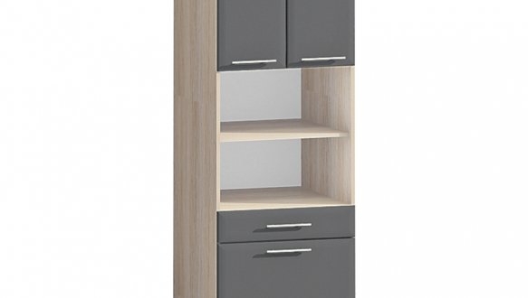 Шкаф П60.214.2Д3Я. В.3 под духовку или микроволновку Хай-тек цветная печать