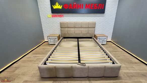 Ліжко м'яке двоспальне Тейлор з підйомним механізмом та нішею для білизни 7