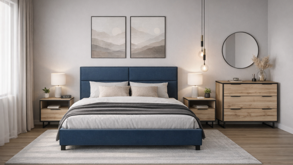 Спальня Stori/Стори Файні Меблі Україна с комодом 3S и тумбами