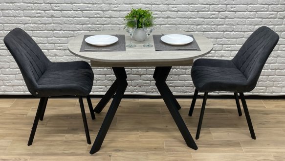 Стіл круглий розкладний MebliRoMax Ronni slide / Ронні Слайд 130 см 0