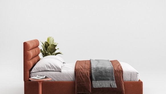 Кровать мягкая двуспальная Woodsoft Narni II / Нарни II с подъемным механизмом и нишей для белья 2