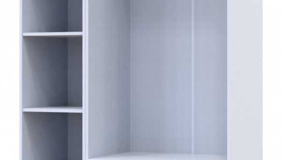 Шкаф для одежды Дорос Гелар белый 2-х дверный/Зеркало 116,5 см 2