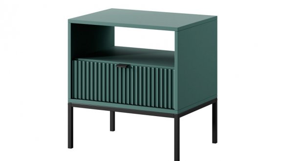 Тумба приліжкова Лабрадор/Чорні ніжки S54 Nova