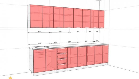 Кухонний комплект Еко 3,1 м 2