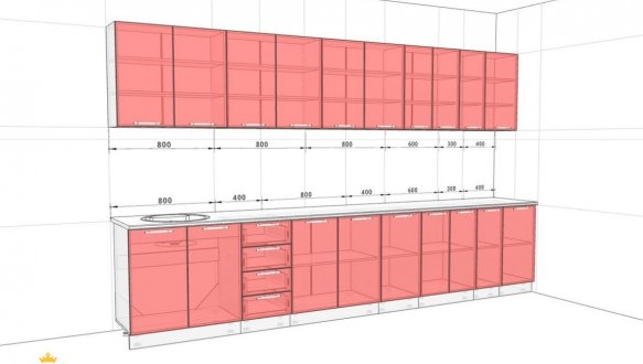 Кухонный комплект Еко 3,7 м 2