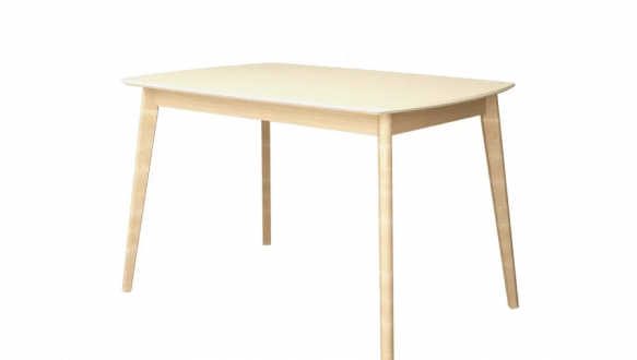 Стіл Exen II / Ексен II Інтарсіо Кремовий Розкладний 120/160 см 4