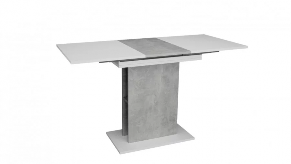 Стіл обідній Stoun / Стоун Інтарсіо Біла Аляска / Індастріал Розкладний 100/135 см 0