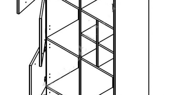 Стеллаж REG/80 Блеквуд 0