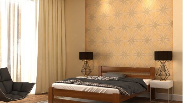 Ліжко дерев'яне Лев Ліра масив Бук 0