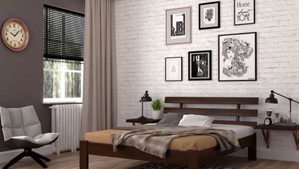 Ліжко дерев'яне Лев Асоль масив Бук 5