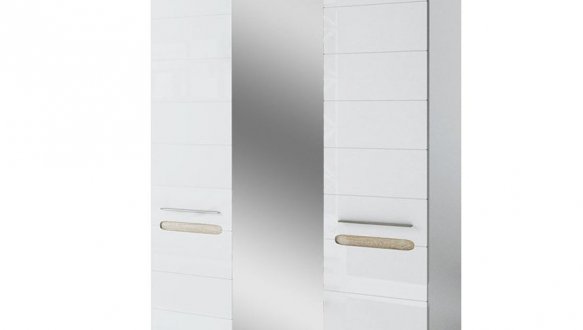 Шафа 3ДЗ Світ Меблів Б'янко Білий 3 дверна білий глянець 150 см