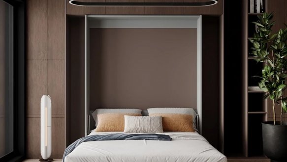 Кровать двуспальная шкаф трансформер Art in Head Mitra / Митра 160 см 11