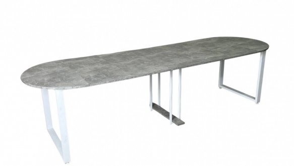 Стіл розкладний трансформер MebliRoMax Long Round / Лонг Раунд 90-350 см 9