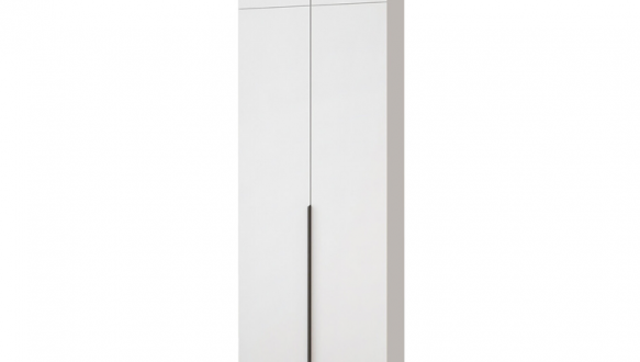 Шкаф Mebelstar Оскар двухдверный с антресолью Белый снег 80 см 4