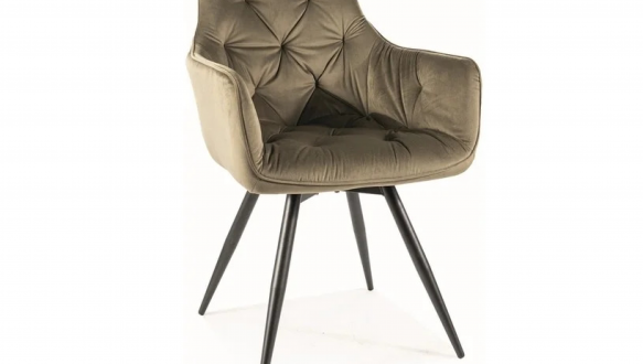 Стілець Mango Velvet оливковий