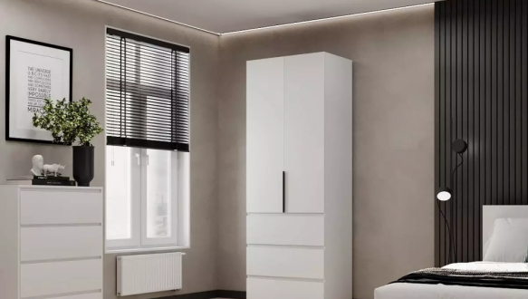 Шкаф в спальню двухдверный с ящиками Art In Head Light 80 см 4