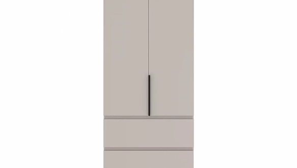 Шкаф распашной комбинированный четырёхдверный Art In Head №10 Light, ширина 160 см 7