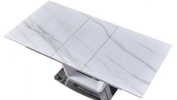 Стіл Ludwig (140-180 см) White (+beige) Glossy 3