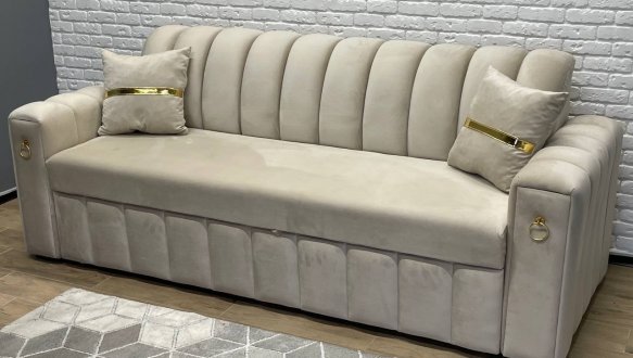 Диван раскладной дельфин СКМ Глем 240 см 6