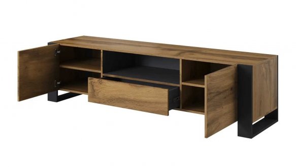 Тумба ТВ Wood/Вуд RTV180 Дуб вотан/Антрацит Cama Ширина 180 см 3