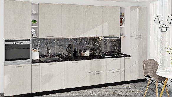 Модульна кухня Хай-тек матова галактика 20