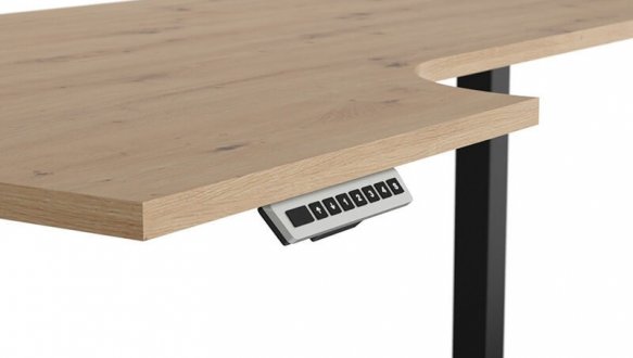  Стол письменный уговой BIU/140/90/B/L Space office 4