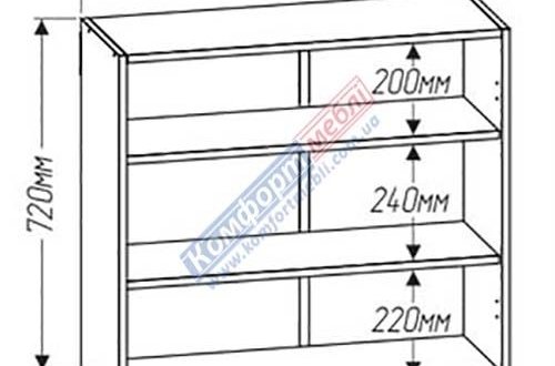 Тумба верхняя В80.72.2Д/В80.92.2Д Минимал 0