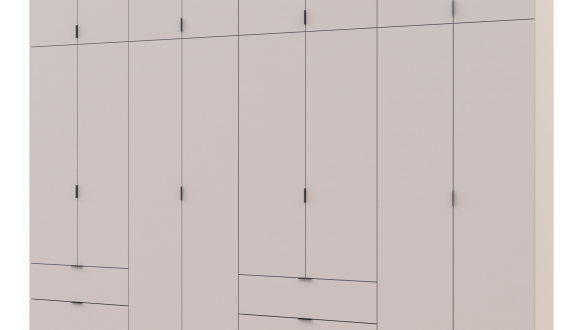 Шкаф для одежды Дорос Лукас кашемир 8 дверный 340 см