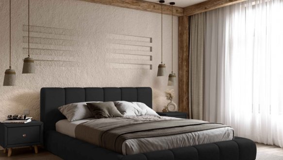 Ліжко м'яке двоспальне Віоріна Деко Подіум 11