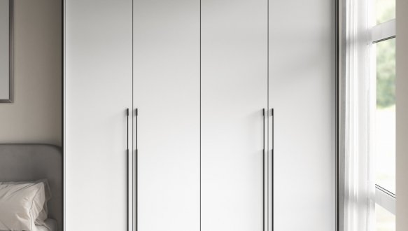 Шафа Морелі R-0017 Рамо 4 дверна білий з полицями 197см 0