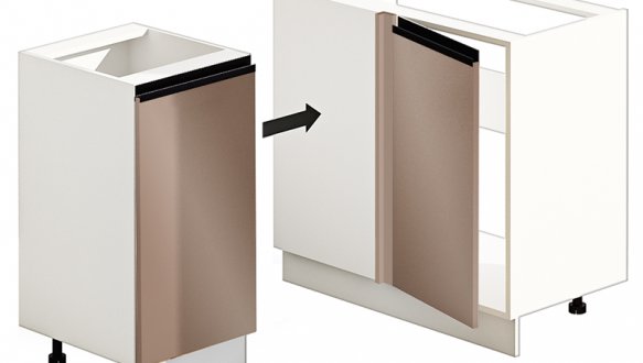 Тумба нижня Н110х60.82.1Д. кут. Мийка Сігма