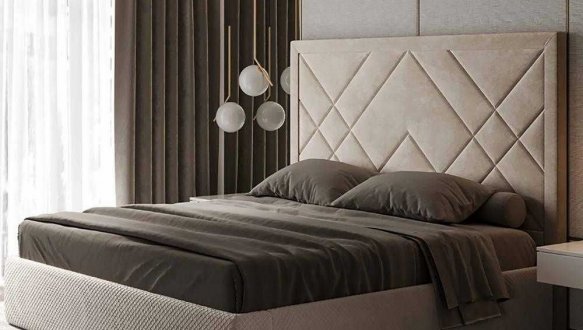 Кровать мягкая двуспальная Миромарк Вива 160 с подъемным механизмом и нишей для белья 0