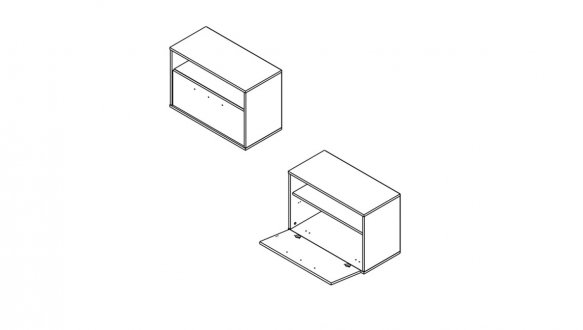 Тумба для обуви KOM1D Агата 0