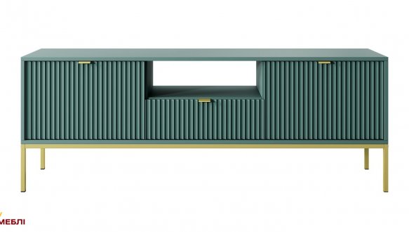 Тумба под ТВ Nova/Нова RTV154 Лабрадор золотые ножки Perfect Home Ширина 154 см 0