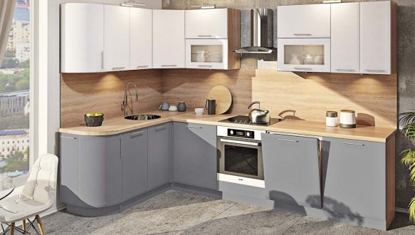 Модульна кухня Хай-тек матова галактика 13