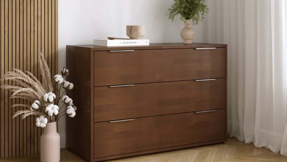Комод дерев'янний DrevKO 3Ш Арiна з 3 висувними шухлядами