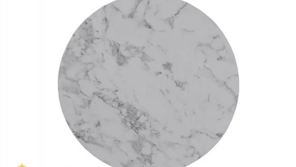 Стіл журнальний Paola мармур/срібло 0