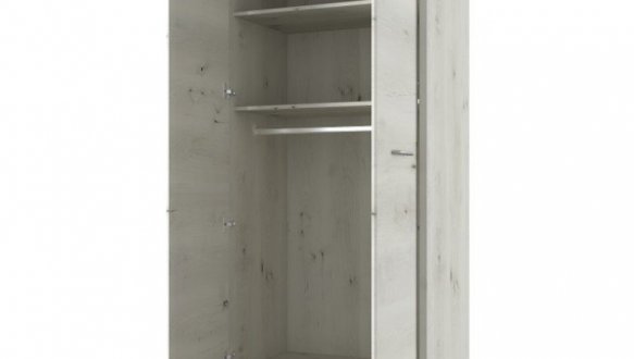 Шафа 2d1s Mebelbos Nonell 2 дверна вільха полярна 91 см 0