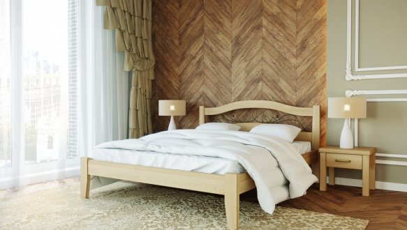 Кровать деревянная Лев Афина массив Бук 1