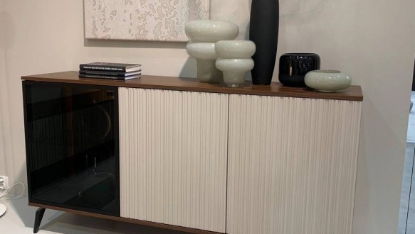 Комод с подсветкой Вичи / Vici K154 Орех / Кашемир 11