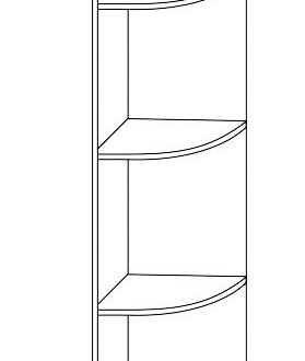 Модульная прихожая Сокме Вива Дуб крафт табако / Дуб крафт золотой 4