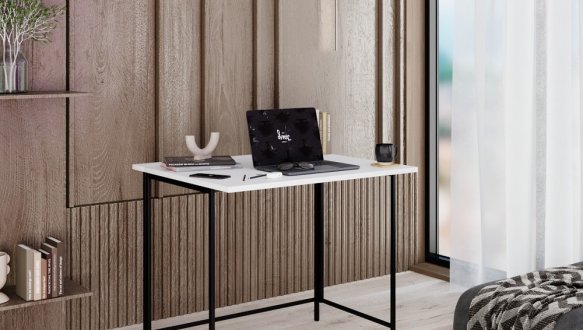 Стол-трансформер Sly Белый/Чёрные ноги 0