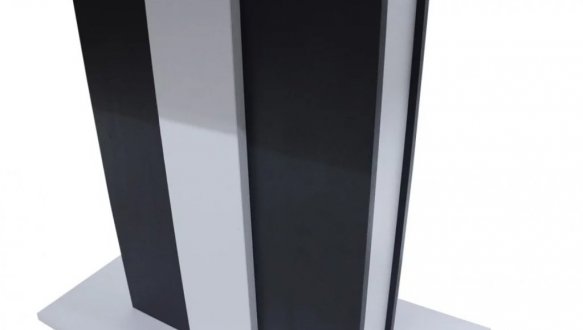 Стол обеденный Clasic Интарсио Белая Аляска/Антрацитовый Раскладной 140/180 см 7