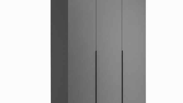 Шкаф 3дв Миромарк Дони 3 дверный графит серый 135 см