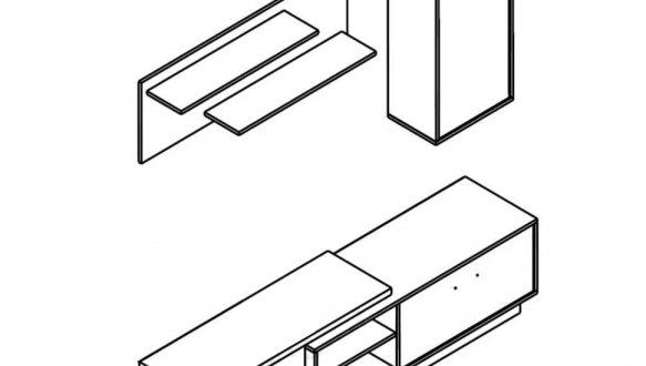 Стенка Ремо Дуб сан-ремо светлый / Антрацит 2