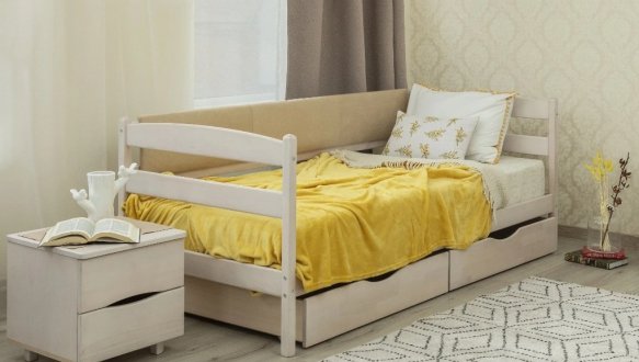 Детская кровать Марио с мягкой спинкой